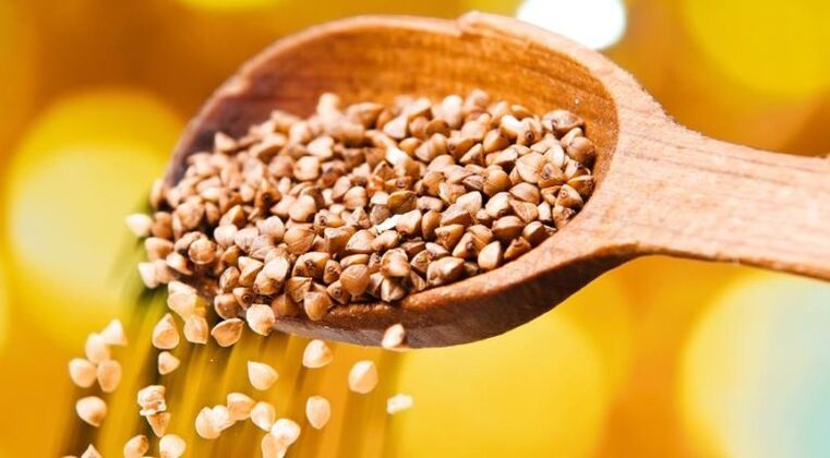 lightly fried buckwheat
