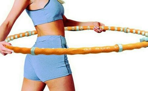 Exercises with a hoop for weight loss on the stomach and sides
