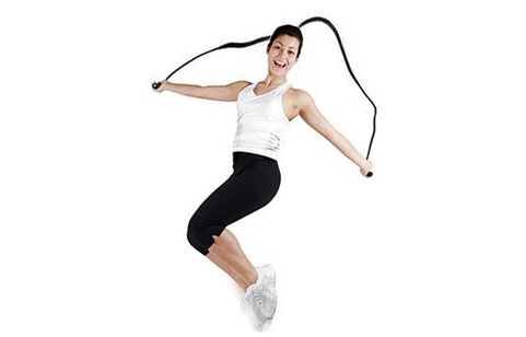 exercises on a skipping rope to lose weight in the abdomen and sides