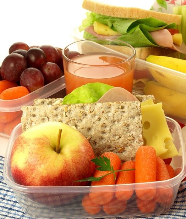 When following the diet in Table 3, raw vegetables and fruits can be used as snacks. 